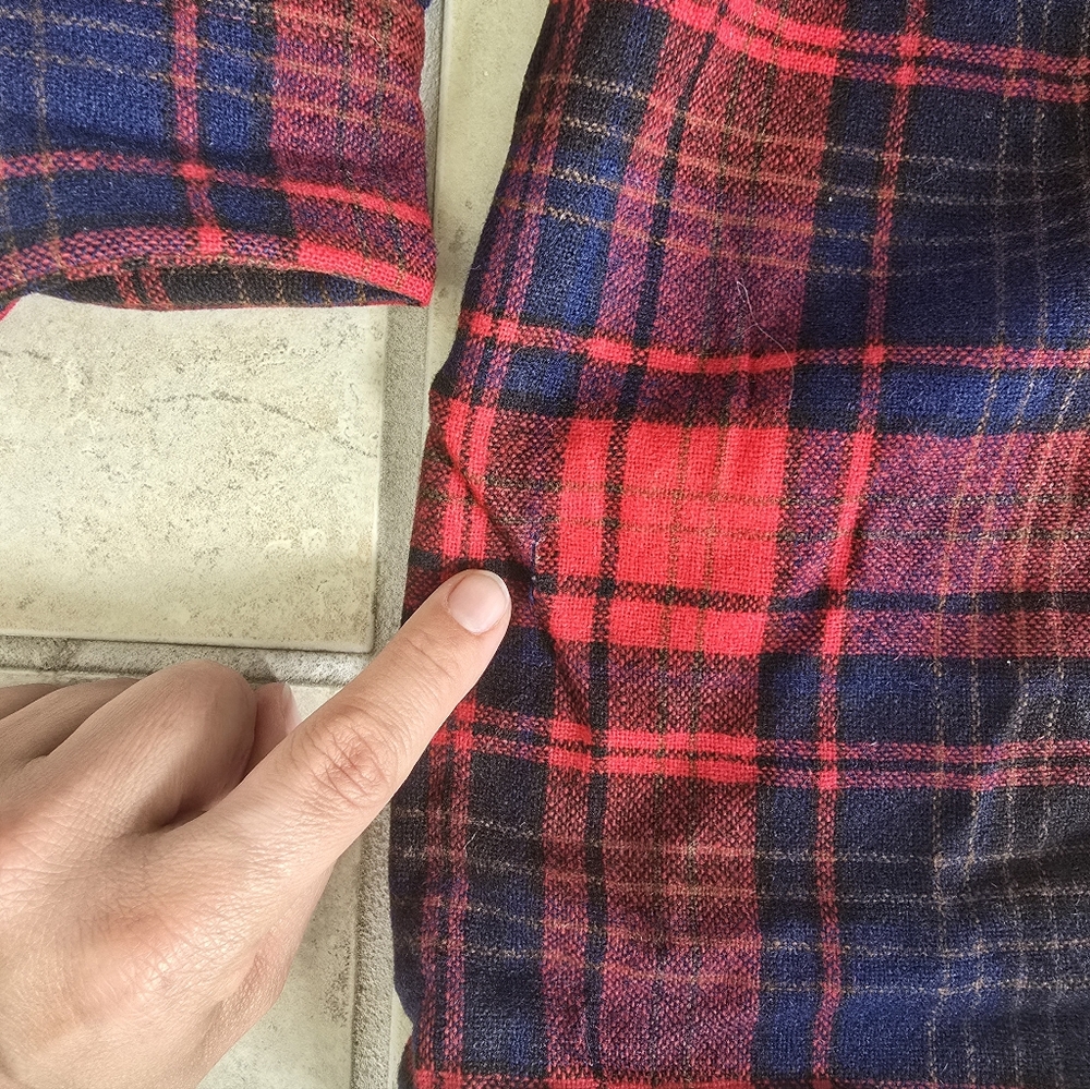 Vintage Pendleton Wool Plaid Button Down Shirt - Picture 5 of 5